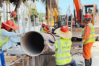 排水设施管养全面升级，太阳成城集团tyc234cc古天乐助力海岛“百千万工程”建设显担当